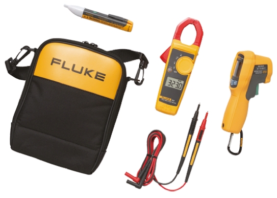 Fluke 62 MAX+ Thermometer Kit, -30°C Min, +650°C Max, ±3 °C Accuracy, °C and °F Measurements