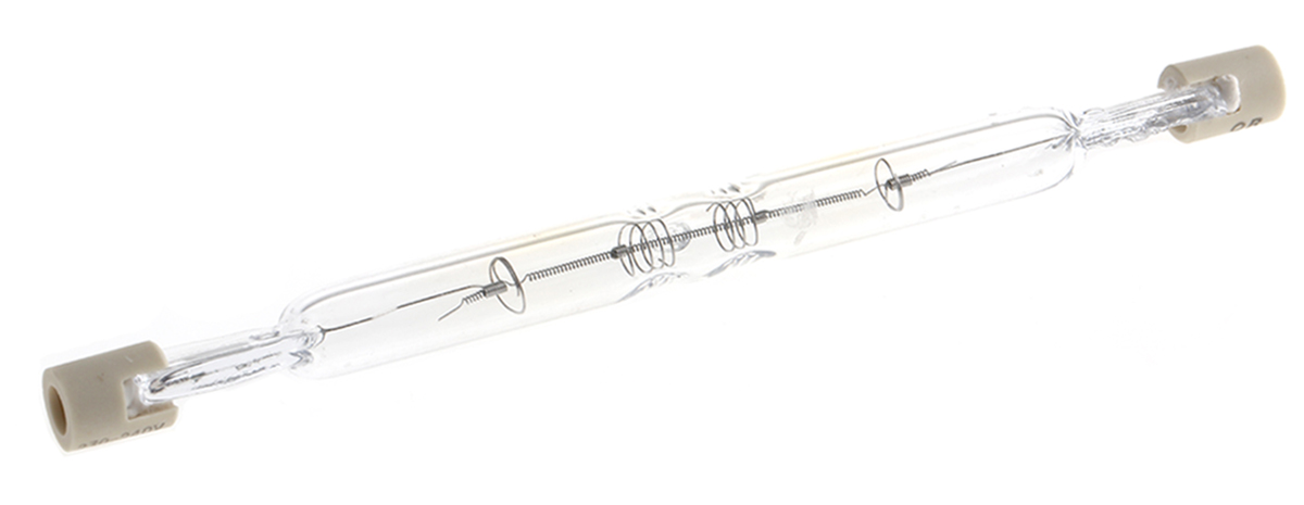 Orbitec 120 W Clear Halogen Bulb R7s, Linear, 240 V ac, 8mm