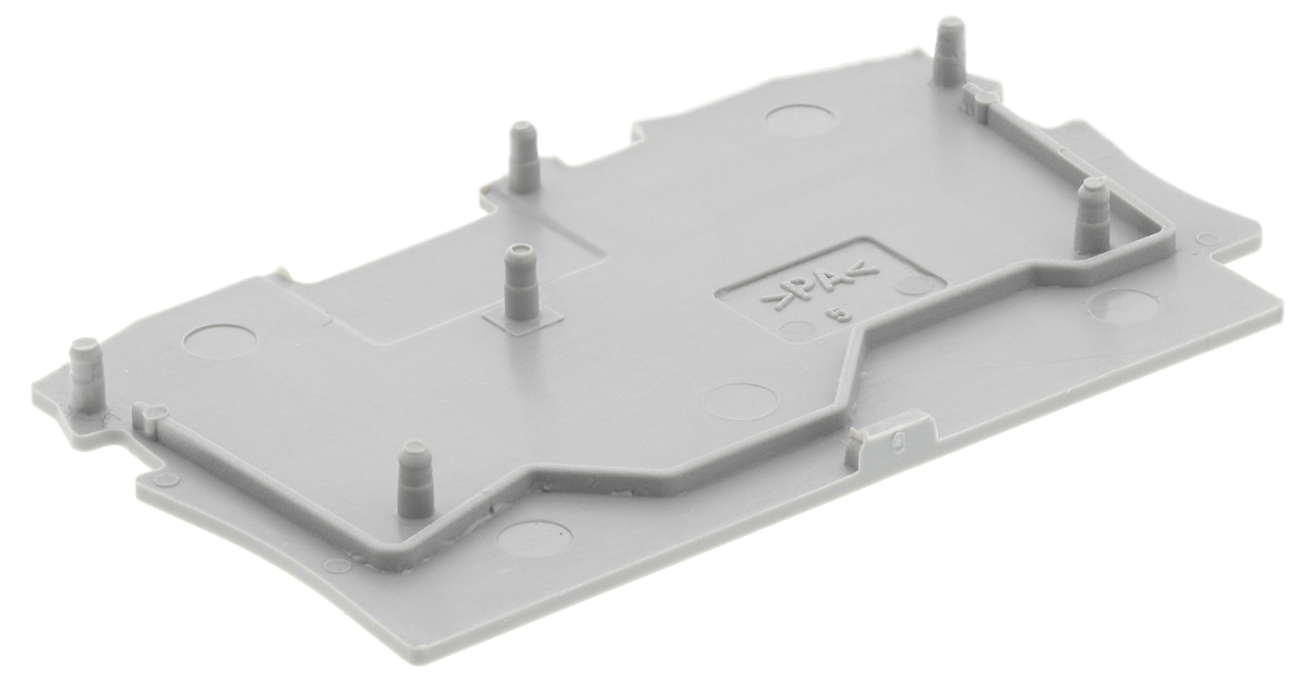 WAGO TOPJOB S, 2002 Series End and Intermediate Plate for Use with 2002 Series Terminal Blocks