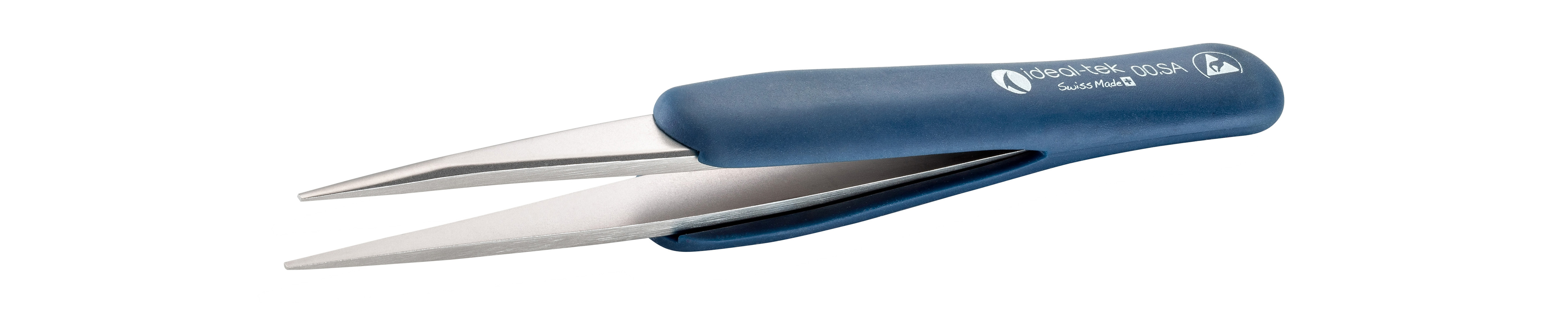 ideal-tek 125 mm, Stainless Steel, Straight, ESD Tweezers