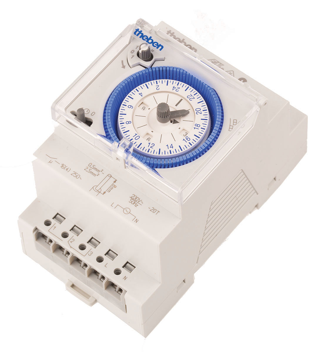 Theben Analogue DIN Rail Time Switch 230 V ac, 1-Channel