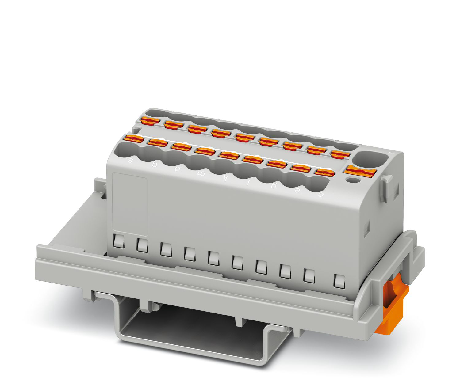 Phoenix Contact Distribution Block, 19 Way, 2.5mm², 17.5A, 500 V, Grey