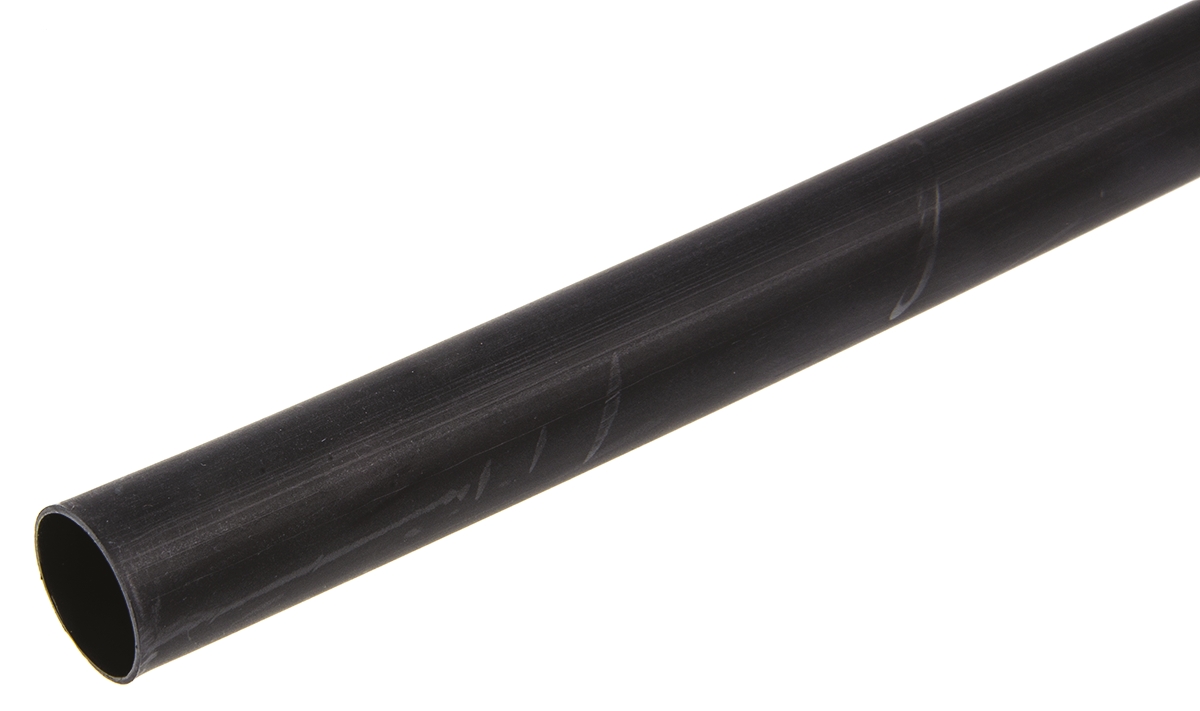 TE Connectivity Adhesive Lined Heat Shrink Tubing, Black 12mm Sleeve Dia. x 1.2m Length 3:1 Ratio, ATUM Series