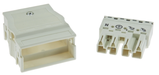 WAGO 770 Series Distribution Block, 4-Pole, Male, 8-Way, 25A
