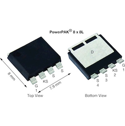 Vishay SIHM080N60E Type N-Channel Single MOSFETs, 51 A, 600 V Enhancement, 4-Pin PowerPAK