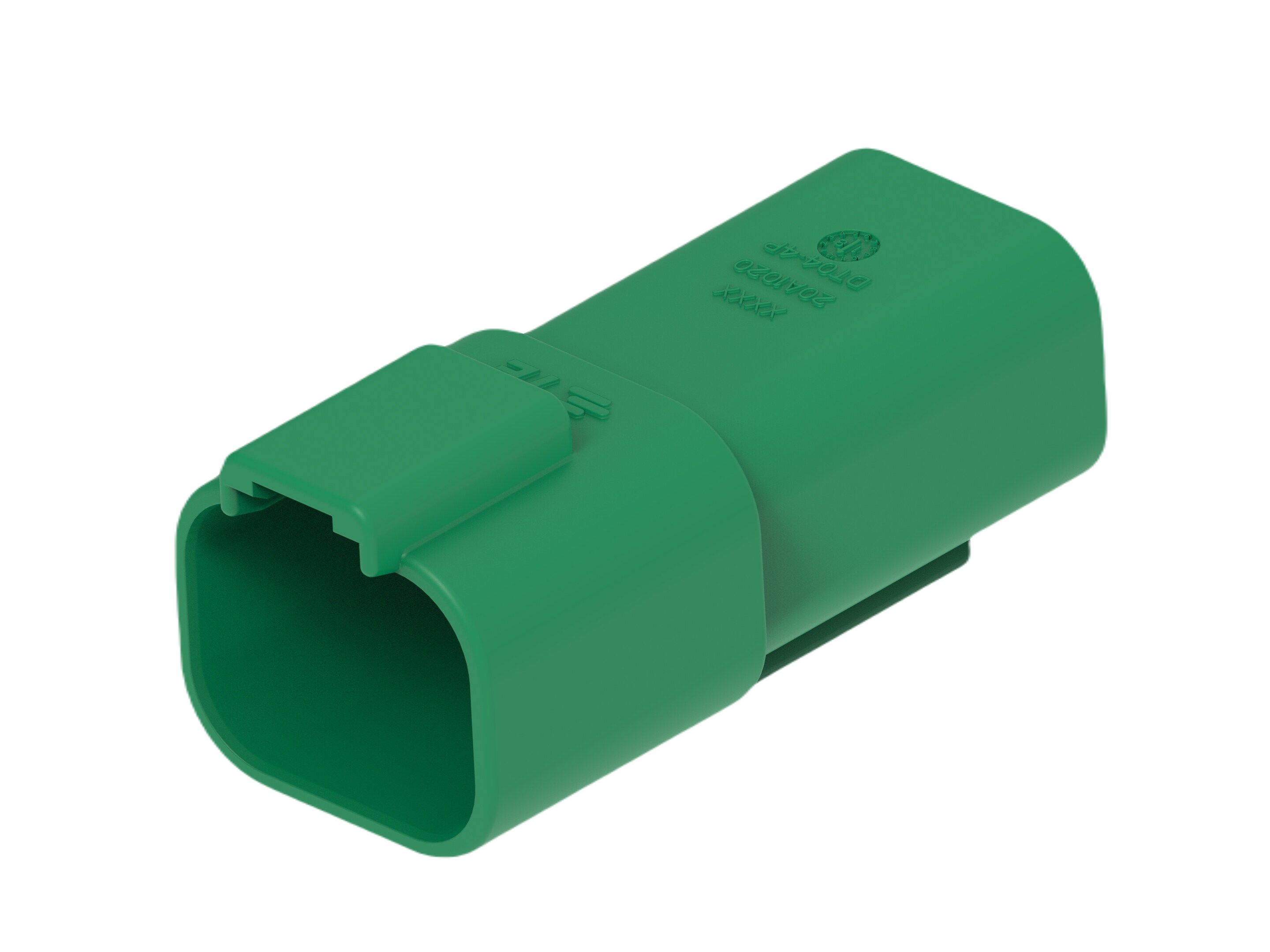 TE Connectivity, DT04-4P Automotive Connector Plug Green Cable 4 Way, Cable Termination DT04-4P-TN03