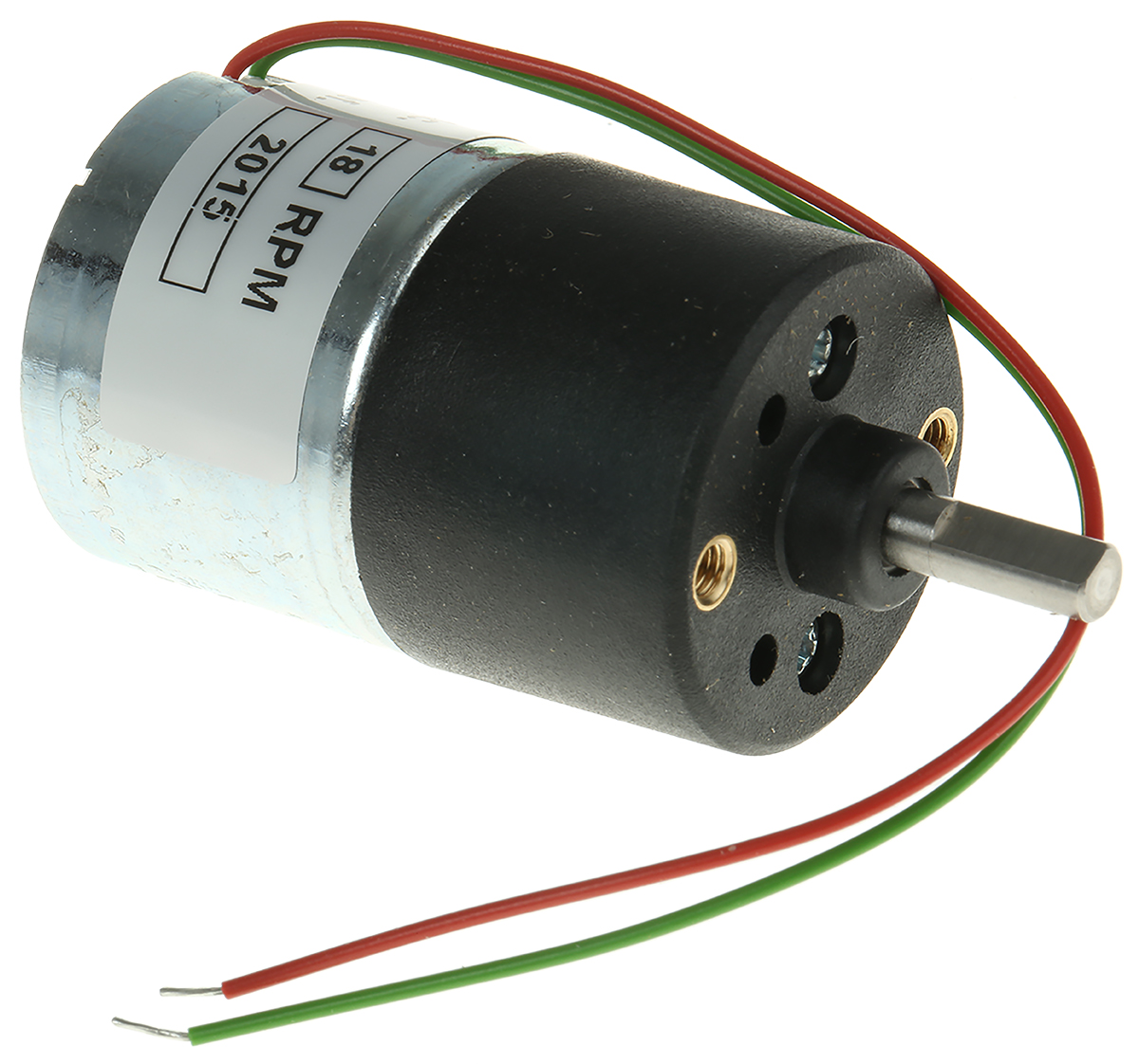 McLennan Servo Supplies Geared DC Geared Motor, 12 V, 8 Ncm, 18 rpm, 4mm Shaft Diameter