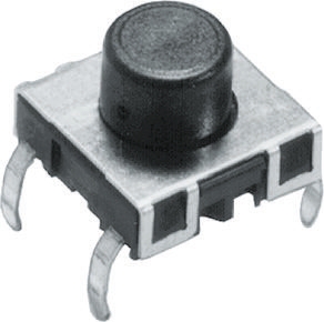 Schurter IP67 Tactile Switch, SPST 50 mA @ 42 V dc