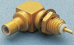 Radiall, Jack Panel Mount SMB Connector, 50Ω, Solder Termination, Right Angle Body
