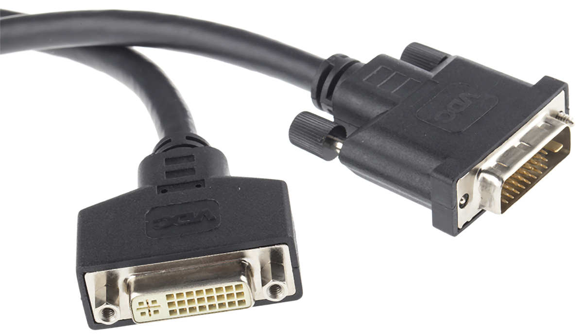 Van Damme, Male DVI-D Dual Link to Female DVI-D Dual Link Cable, 5m