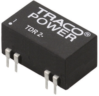 TRACOPOWER TDR 2 DC-DC Converter, 5V dc/ 400mA Output, 36 → 75 V dc Input, 2W, Through Hole, +85°C Max Temp