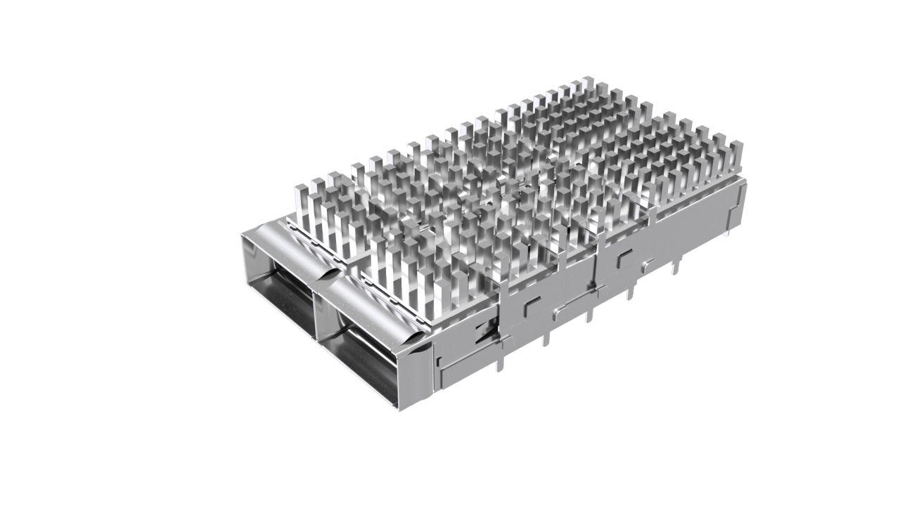 Amphenol Communications Solutions QSFP-DD I/O Connector Plug 76-Position, UE36C2620005B3A