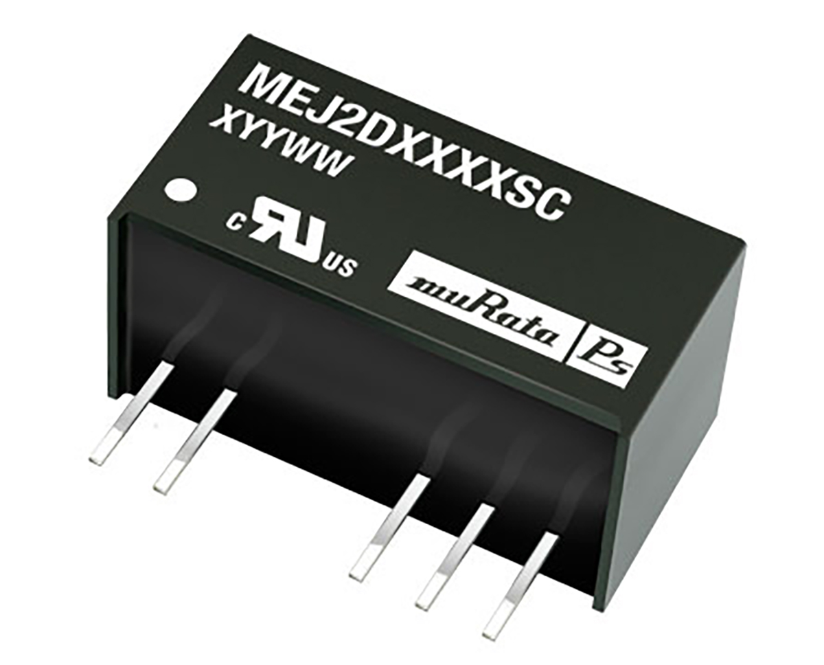 Murata Power Solutions MEJ2 DC-DC Converter, ±12V dc/ ±83mA Output, 10.8 → 13.2 V dc Input, 2W, Through Hole,