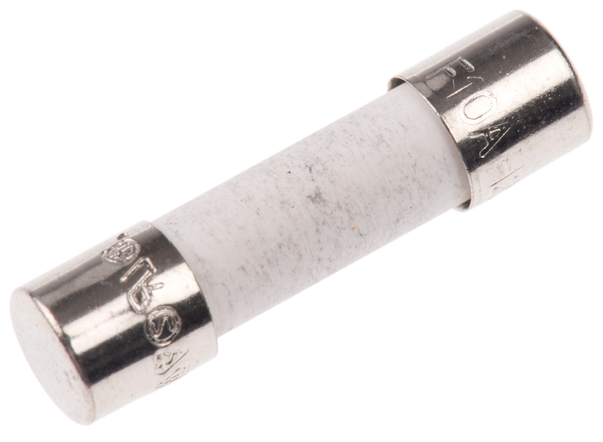 Eaton 10A F Ceramic Cartridge Fuse, 5 x 20mm