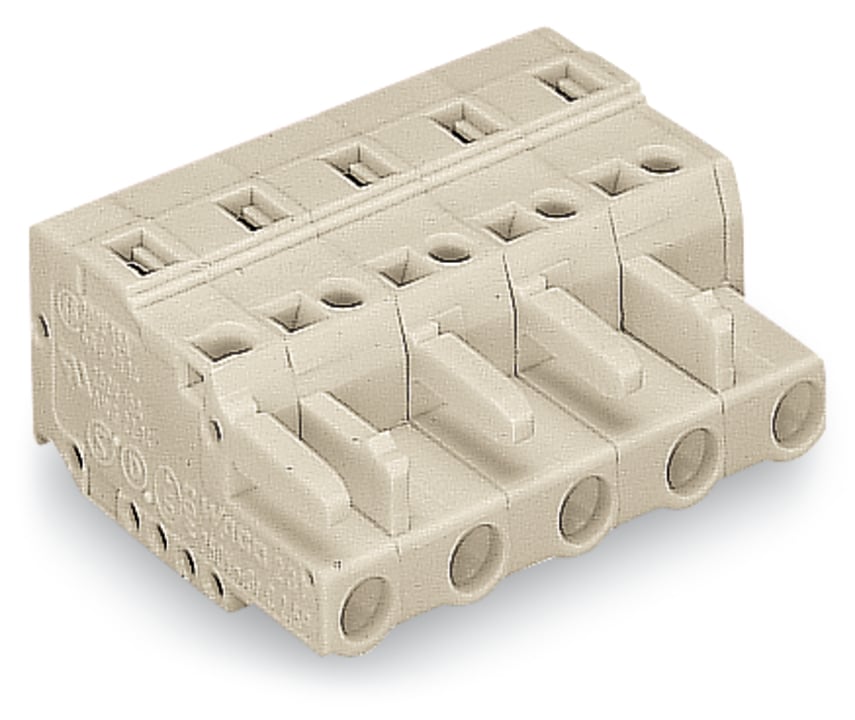 WAGO 721 Series Female Lighting Connector, 4-Pole, Female, 4-Way, Cable Mount, 16A
