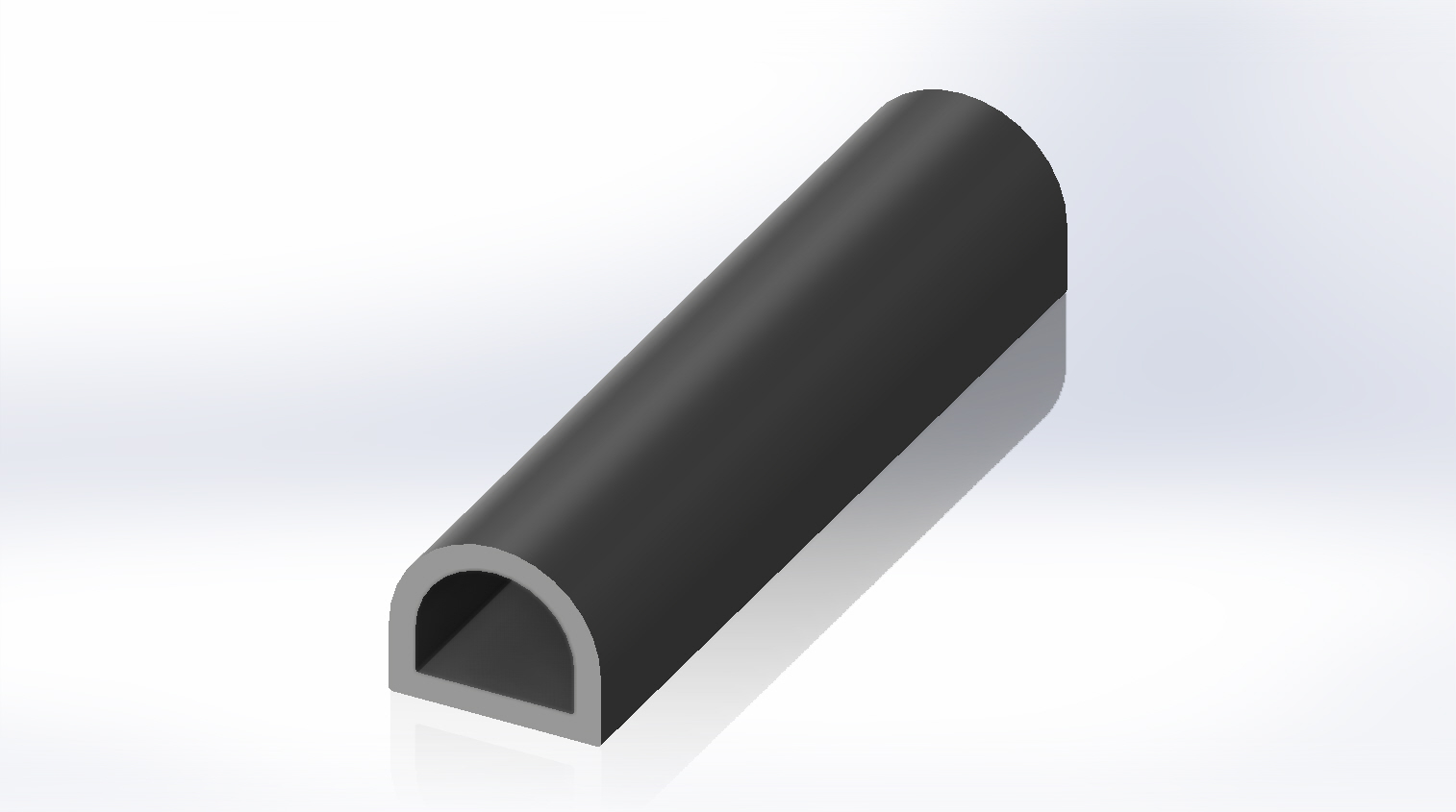 RS PRO Black EPDM  Edging Strip, 20m