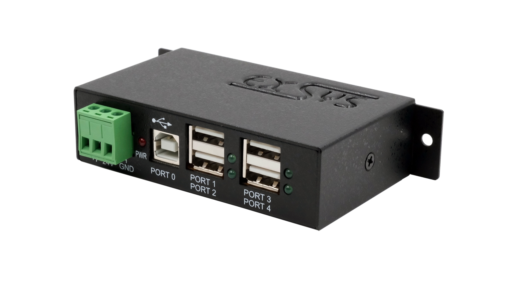 Exsys 4 Port USB 2.0  Hub, USB Bus Powered, 114 x 66 x 26mm