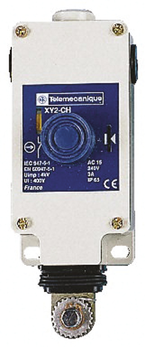 Telemecanique Sensors XY2-CH Rope Pull Switch, 15m, NO/NC, Straight