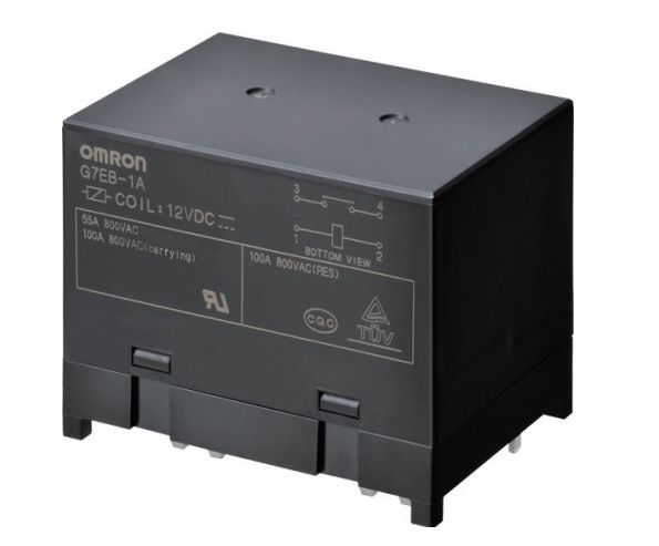 Omron PCB Mount Non-Latching Relay, 24V dc Coil, 100A Switching Current, SPST