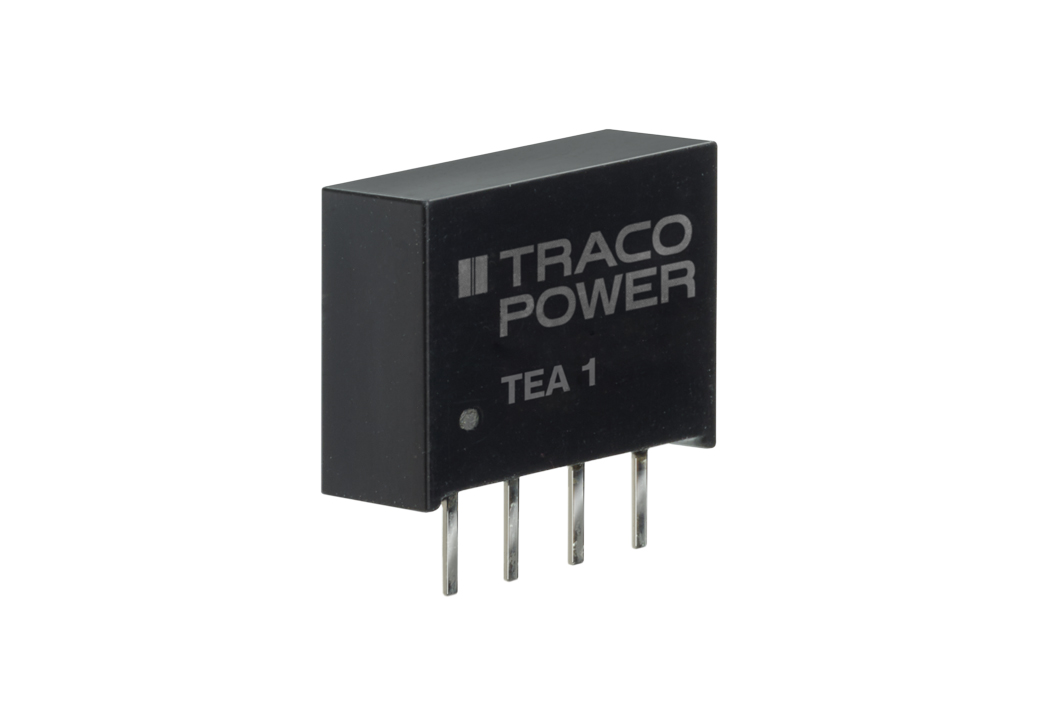 TRACOPOWER TEA 1 DC-DC Converter, 5V dc/ 200mA Output, 4.5 → 5.5 V dc Input, 1W, Through Hole, +85°C Max Temp