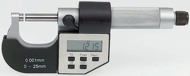 RS PRO External Micrometer, Range 0 mm →25 mm, With UKAS Calibration