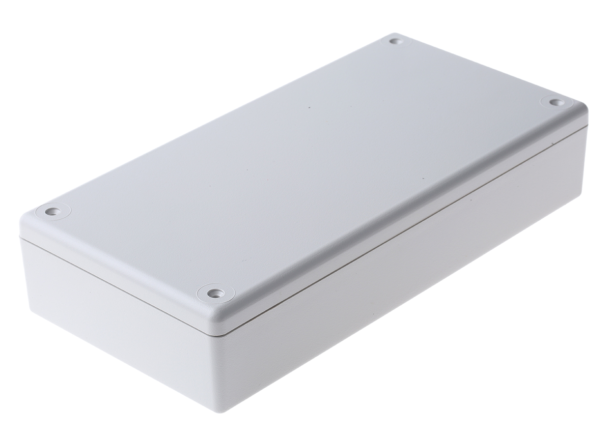 Hammond 1599 Series Grey ABS Handheld Enclosure, , IP54, 220 x 110 x 44.8mm