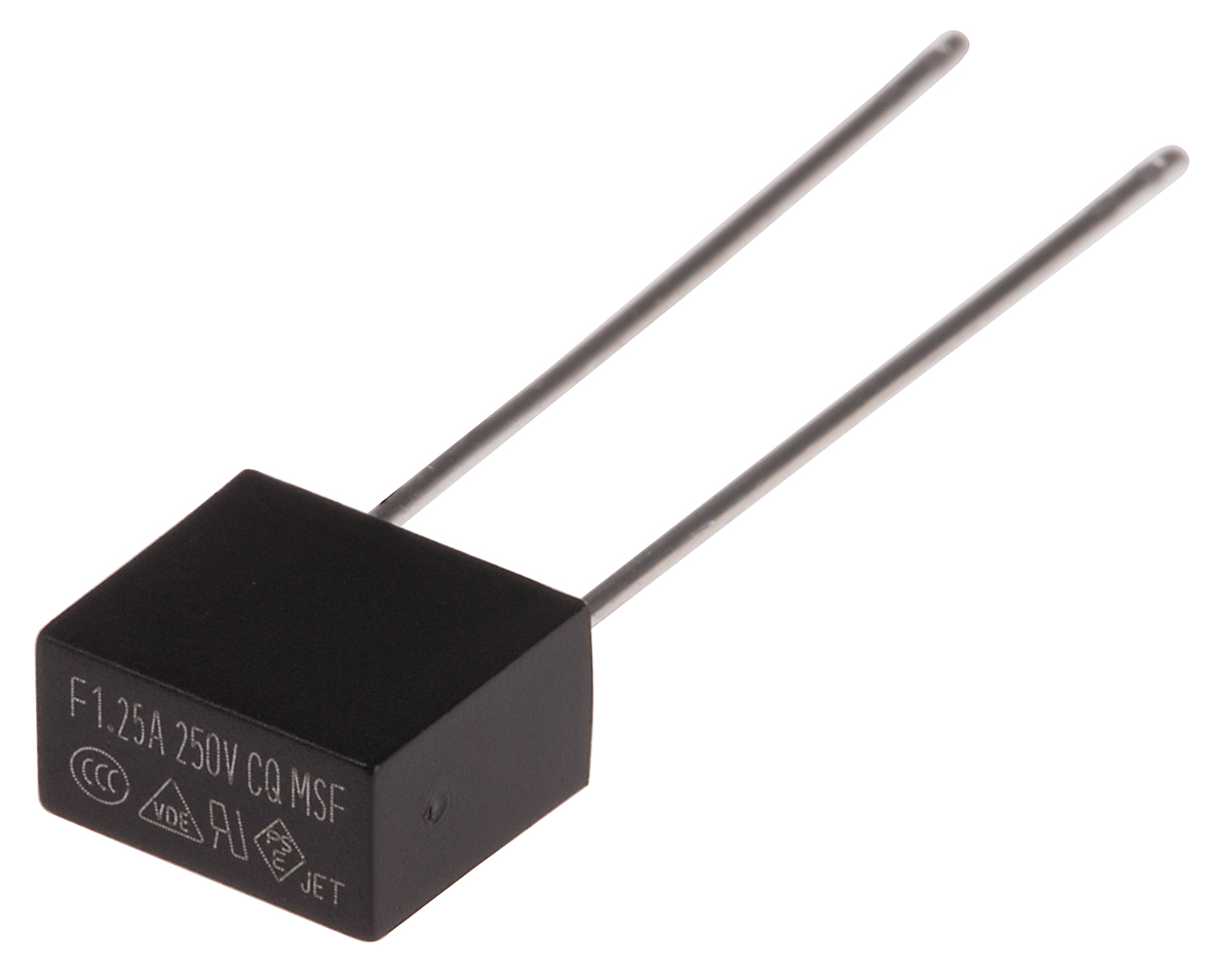 RS PRO PC Board Non Resettable Fuse, Radial 1.25A, 250V