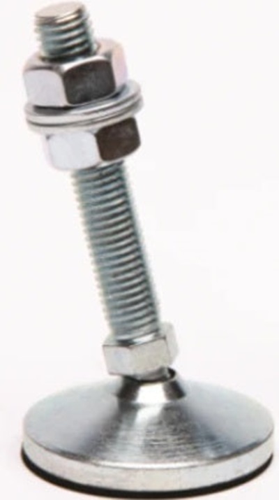 Serious 14mm 60mm Dia. Rubber Levelling Adjustable Foot, 2000kg Static Load Capacity 10° Tilt Angle