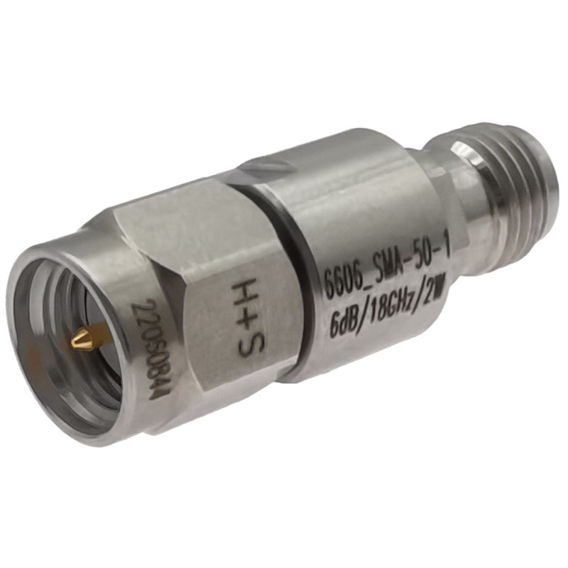 Huber+Suhner RF Attenuator Straight Coaxial Connector SMA 30dB, Operating Frequency 18GHz