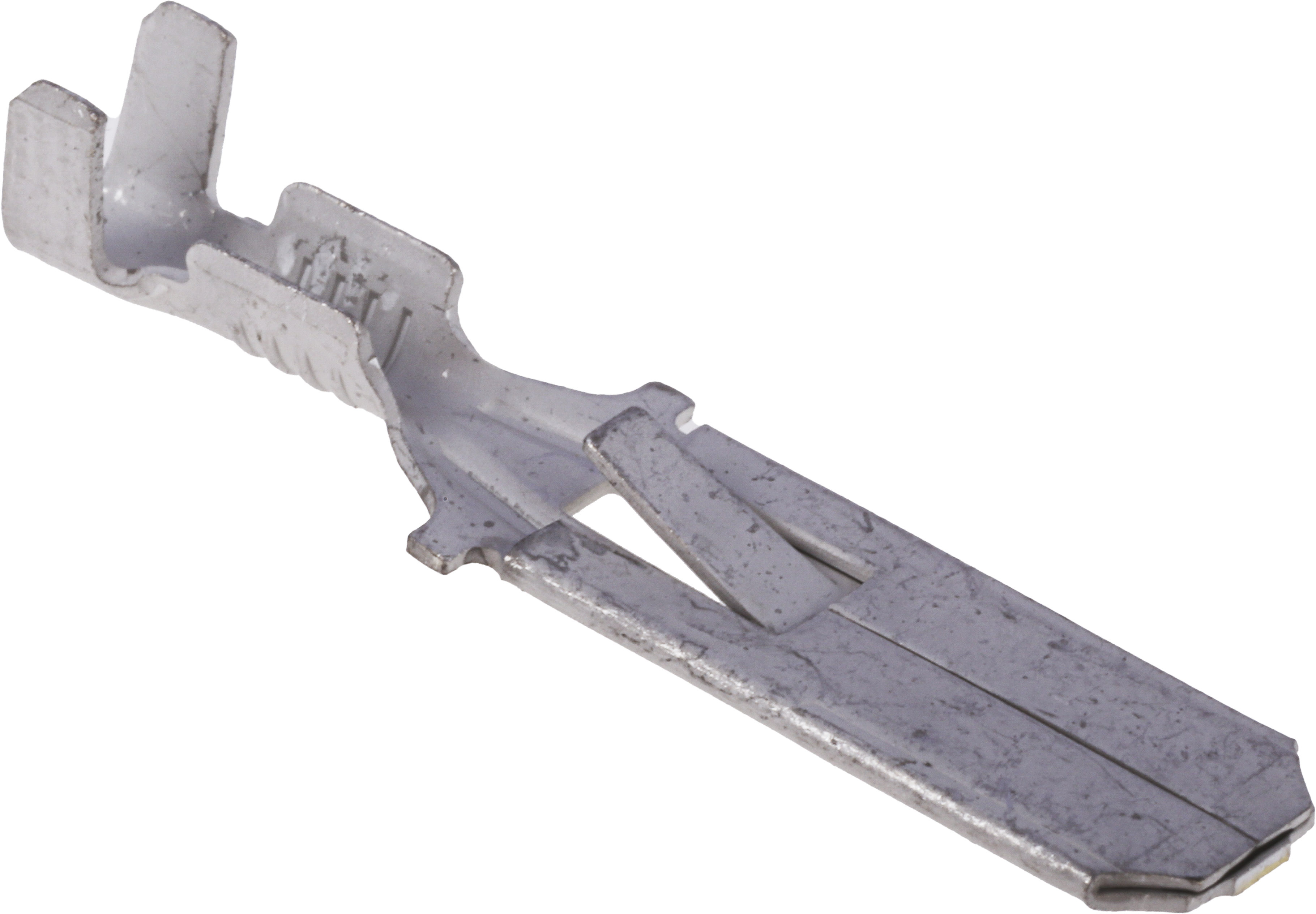 TE Connectivity FASTIN-FASTON .250 Uninsulated Male Spade Connector, Tab, 6.35 x 0.81mm Tab Size, 0.3mm² to 0.8mm²