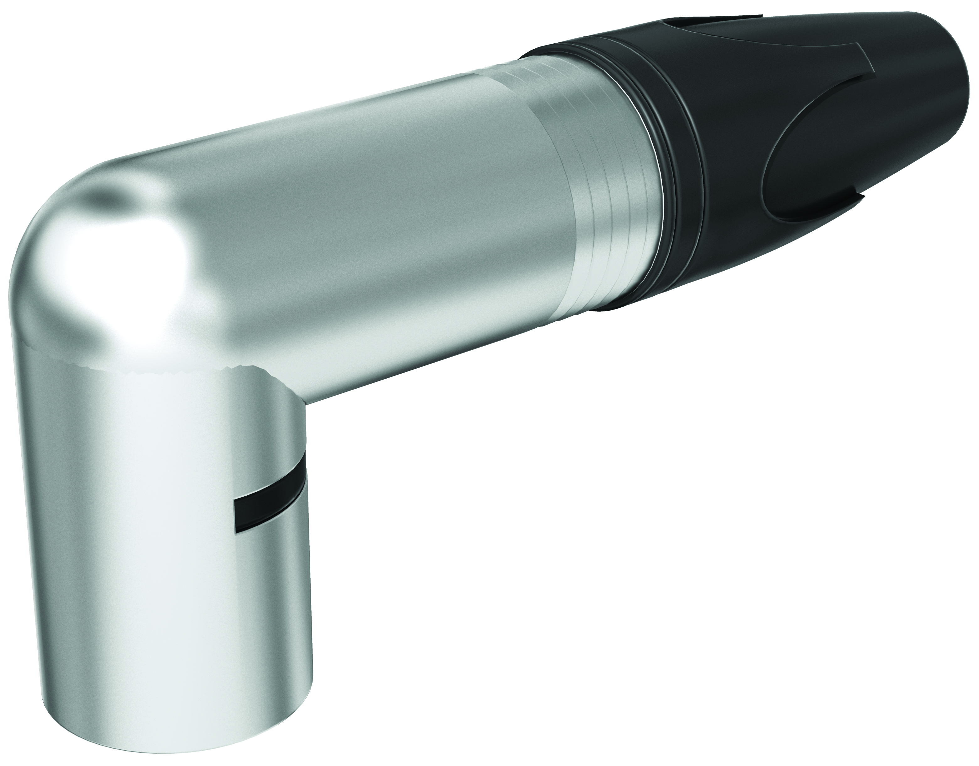 Neutrik Cable Mount XLR Connector, Right Angle, Male, 50 V ac, 3 Way, Silver over Nickel Plating