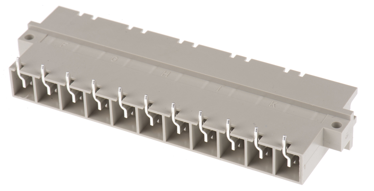 ERNI 11 Way 7.62mm Pitch, Type H11 Class C1, 1 Row, Right Angle DIN 41612 Connector, Plug