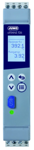 Jumo Temperature Transmitter PT100 Input, 24 V dc