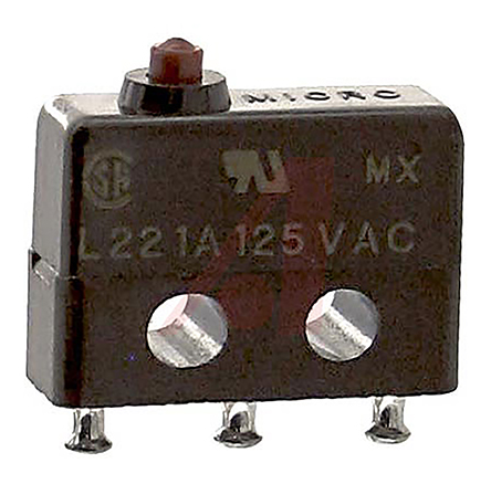 Honeywell Pin Plunger Micro Switch, Solder Terminal, 1 A @ 125 V ac, SP-CO