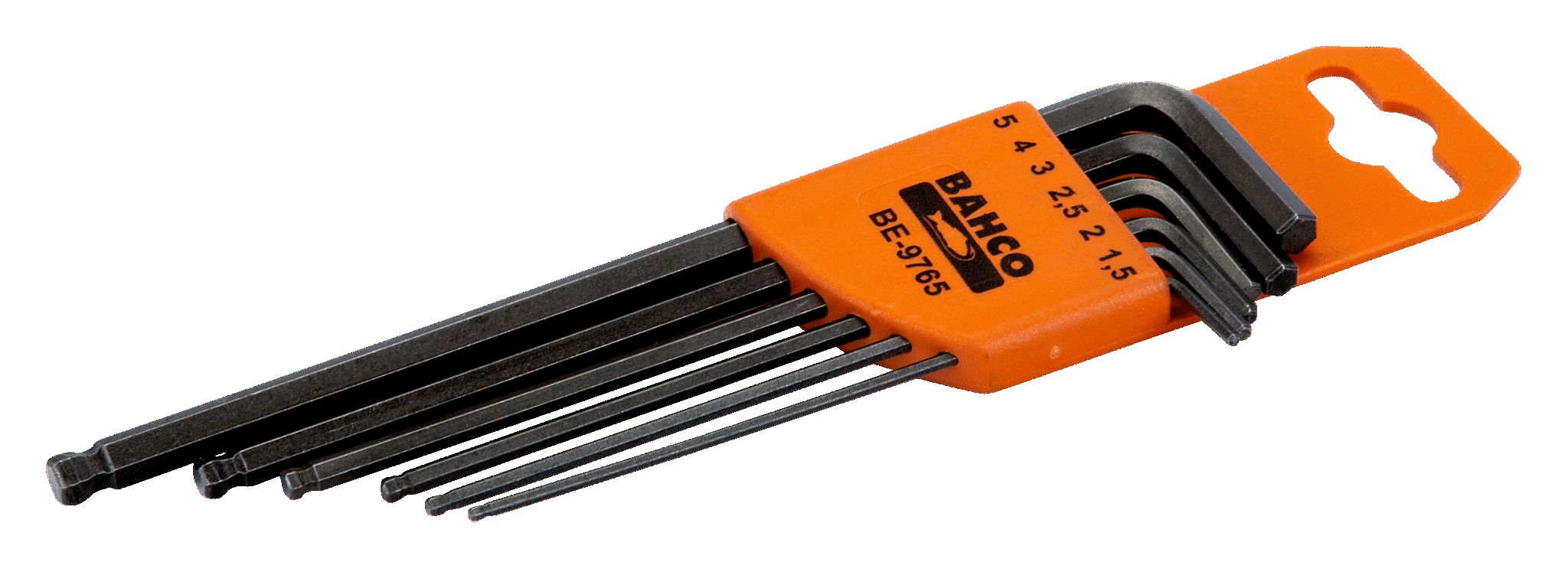Bahco 6 piece L Shape Metric Hex Key Set, 1.5 mm, 2.5 mm, 2 mm, 3 mm, 4 mm, 5 mm