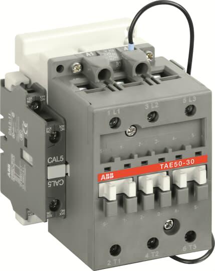 ABB TAE Contactor, 152/264 V dc Coil, 3-Pole, 4 A, 30 kW 152 to 264 V, 4 NO/1 NC, 1000V