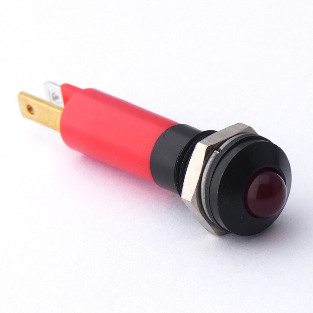 CML Innovative Technologies 190AX Series Red Panel Mount Indicator, 24V c.a. / V c.c., 8mm Mounting Hole Size, Solder
