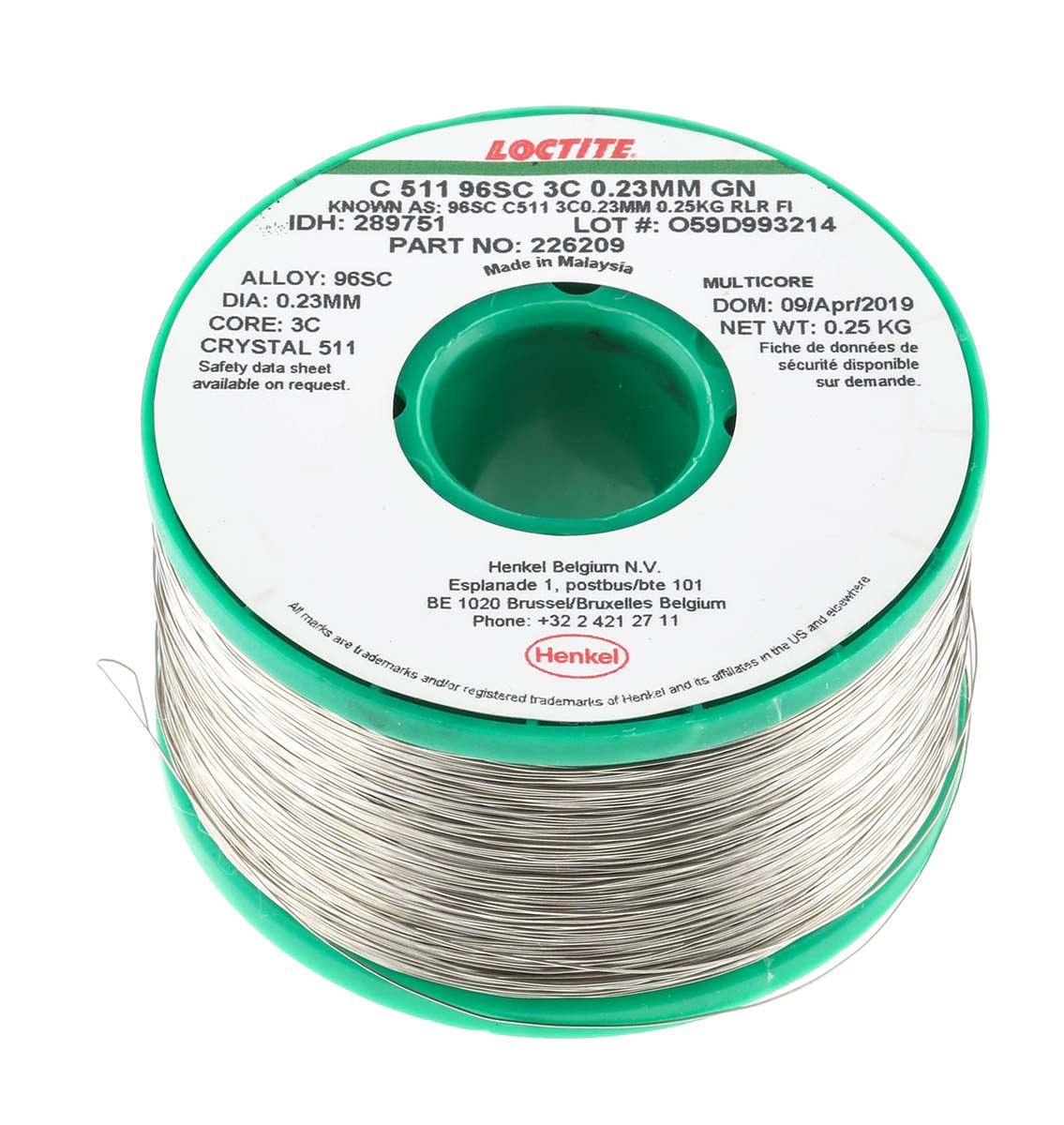 Multicore Wire, 0.23mm Lead Free Solder, 217°C Melting Point