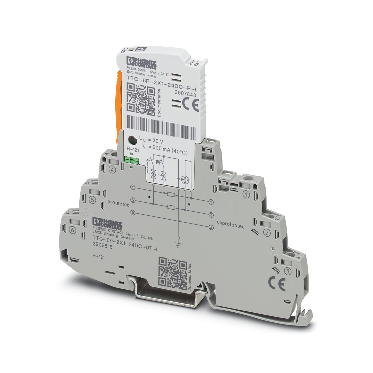 Phoenix Contact Surge Protector, DIN Rail Mount