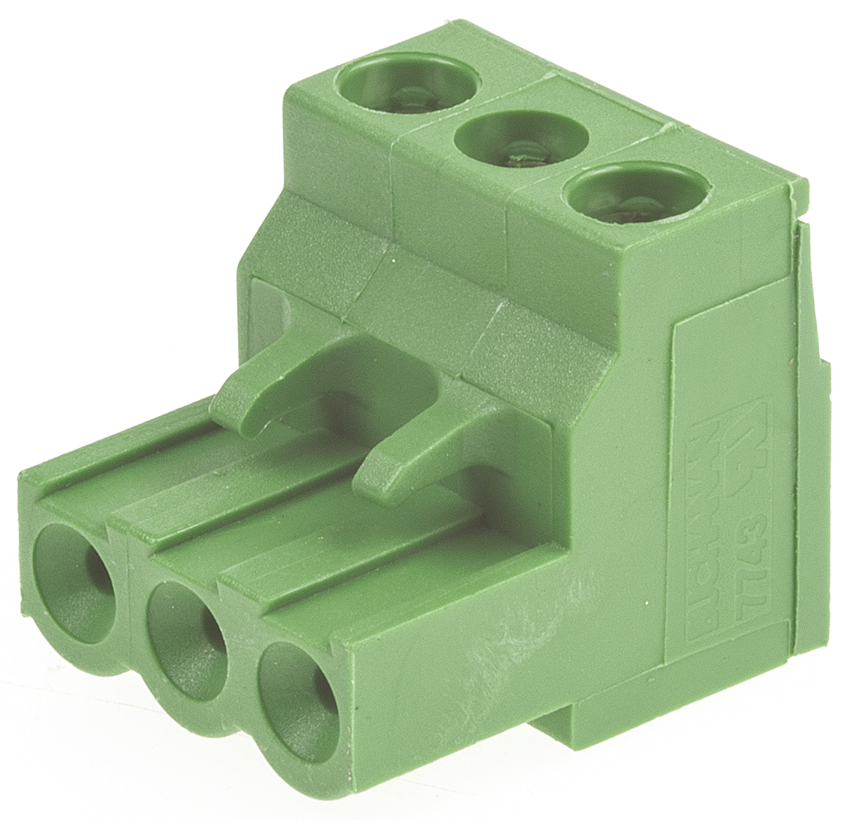 TE Connectivity, 5mm Pitch, Buchanan, 3 Way, Right Angle, Pluggable Terminal Block, Plug, Cable Mount, Screw