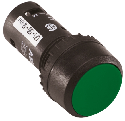 ABB Compact Series Push Button, Panel Mount, 22mm Cutout, DPST, IP69K