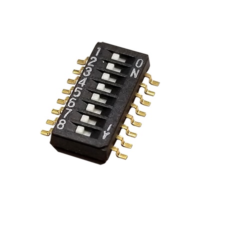 Nidec Components Surface Mount Slide Switch 8PST 100 mA Slide