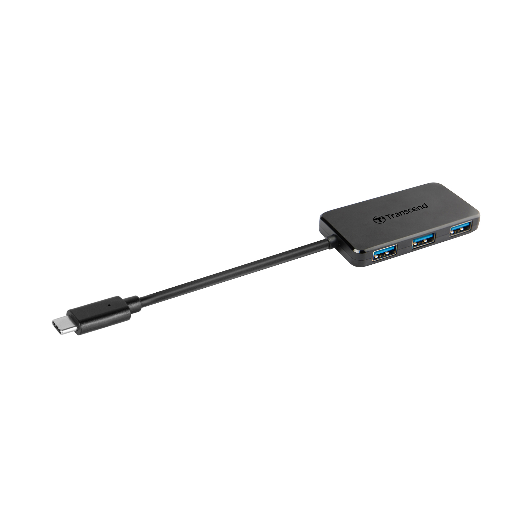 Transcend 4 Port USB 3.1 USB A, USB C  Hub, USB Powered, 73.8 x 37.2 x 10.4mm