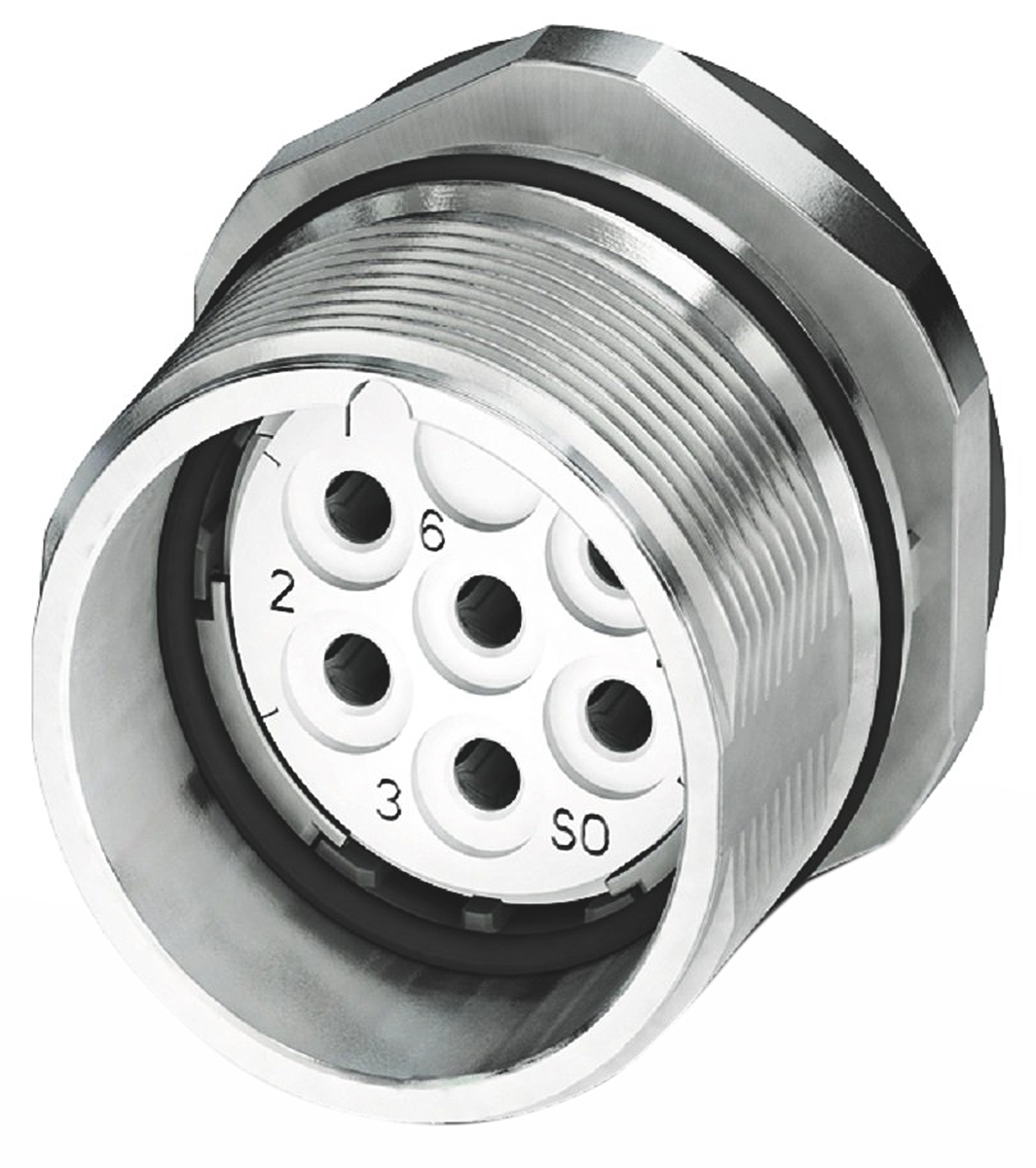 Phoenix Contact Circular Connector, 12 Contacts, Bulkhead Mount, M23 Connector, Socket, Female, IP67, CA Series