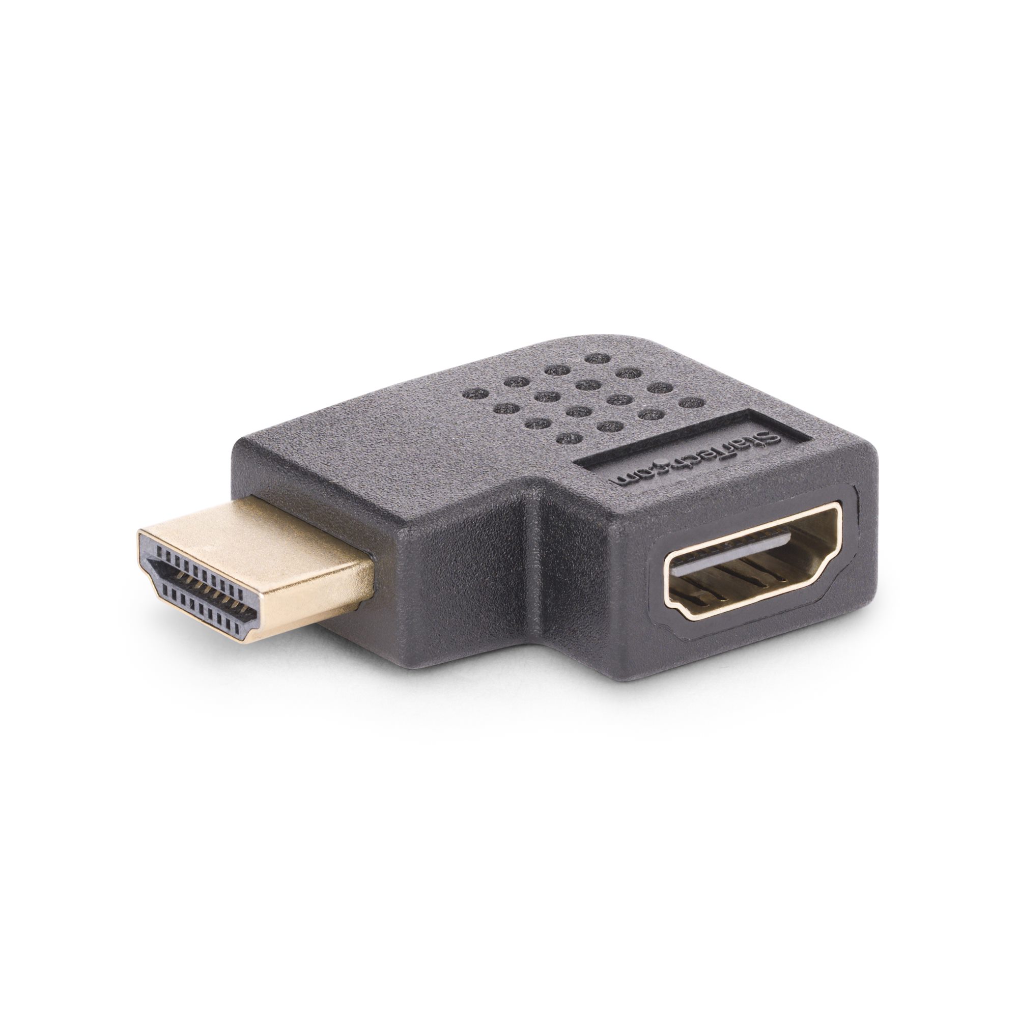 StarTech.com Right Angle HDMI Adapter, Male HDMI to Female HDMI