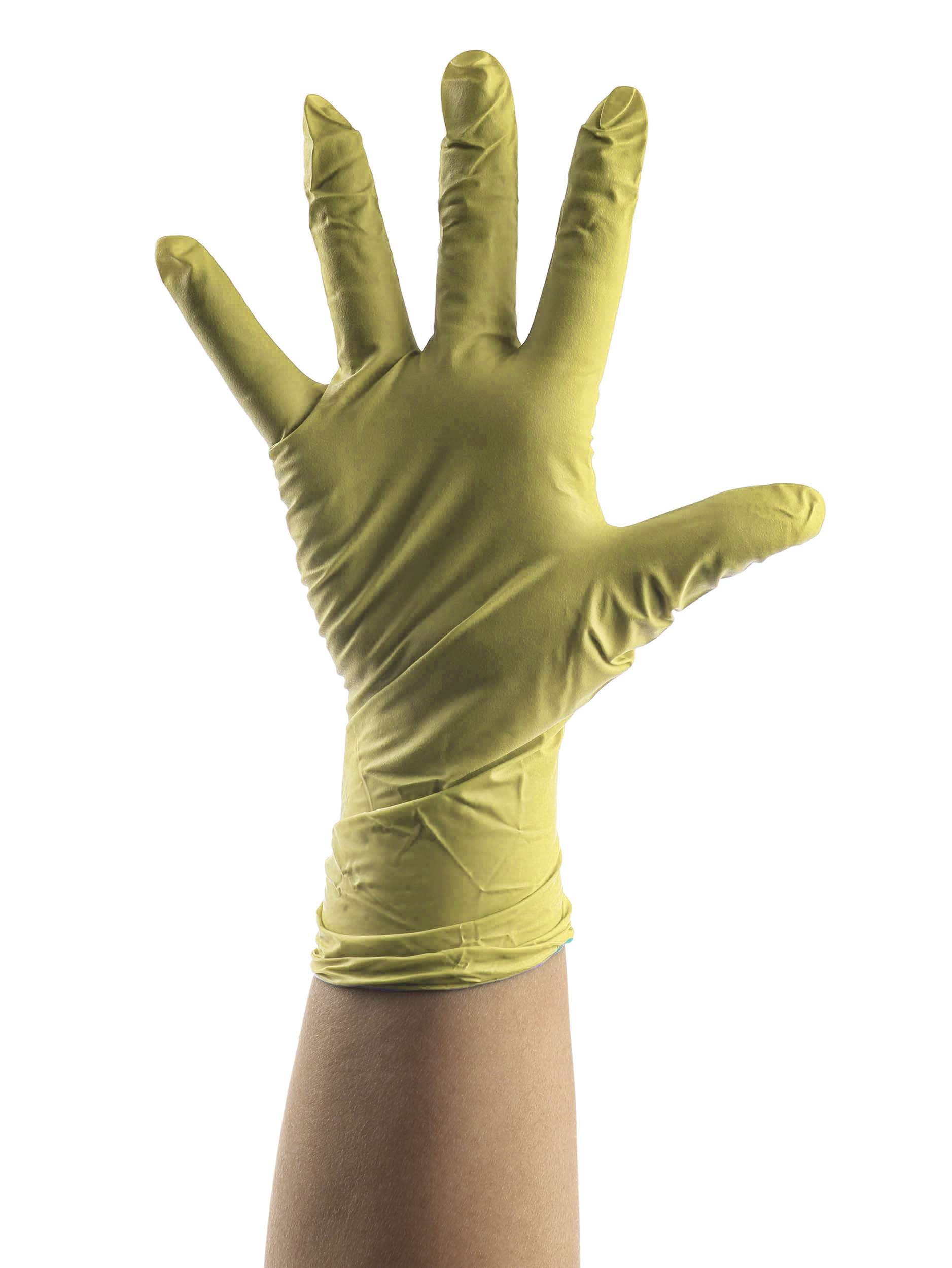 Reldeen Green Powdered Vinyl Disposable Gloves, Size 10, XL, 100 per Pack