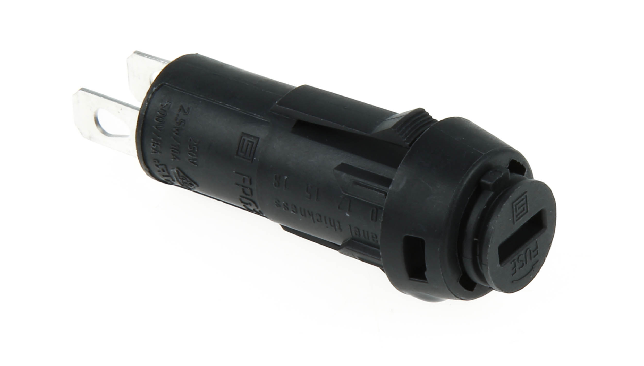 Schurter 16A Panel Mount Fuse Holder for 5 x 20mm Fuse, 1P, 250V ac