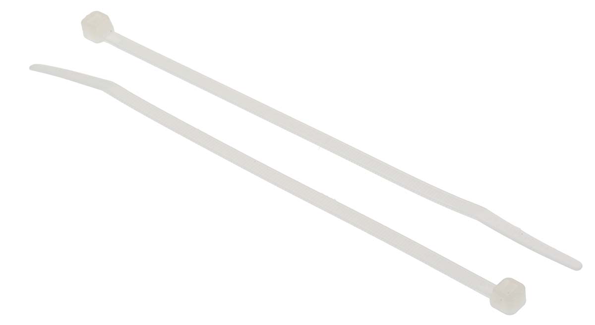RS PRO Cable Tie, 150mm x 3.6 mm, Natural Nylon, Pk-1000