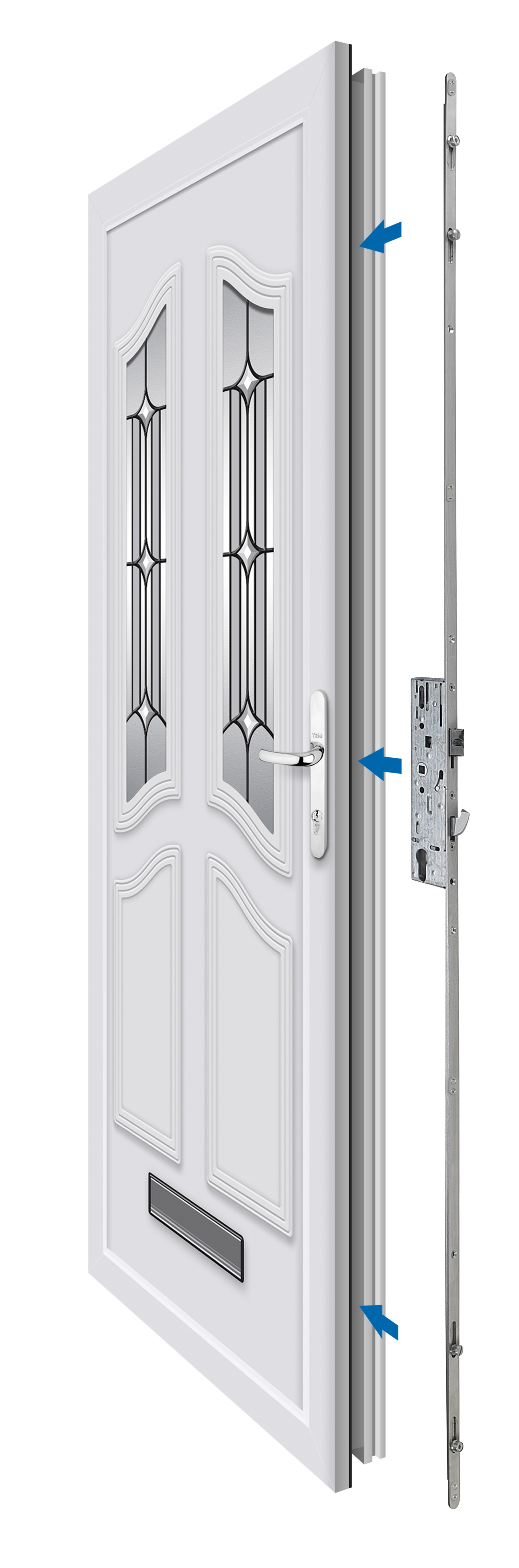 YDM-UNI-PVCU-35 YDM Multi-Point Door Lock