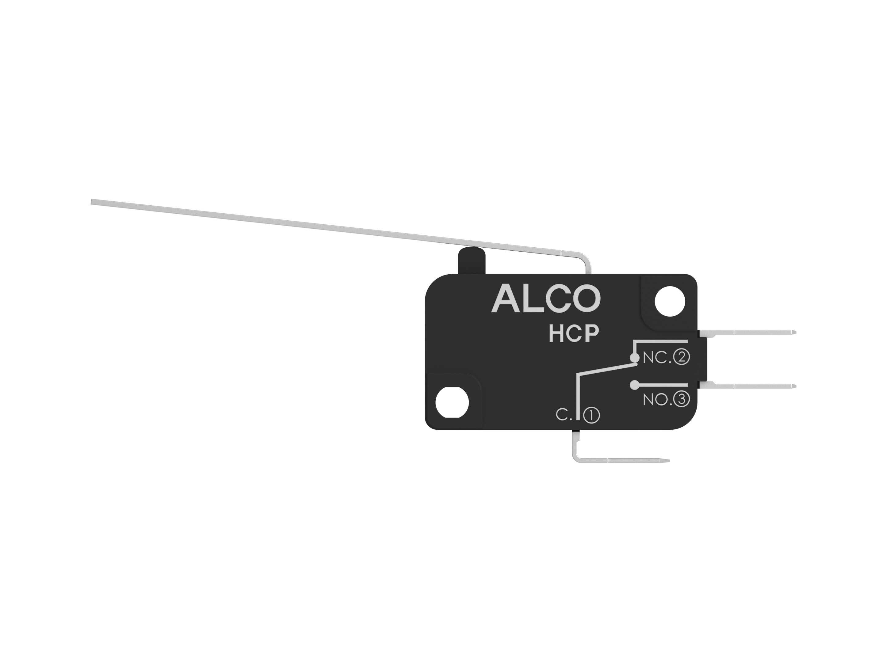 TE Connectivity Long Straight Lever Snap Action Micro Switch, Quick Connect Terminal, 10A, SPDT